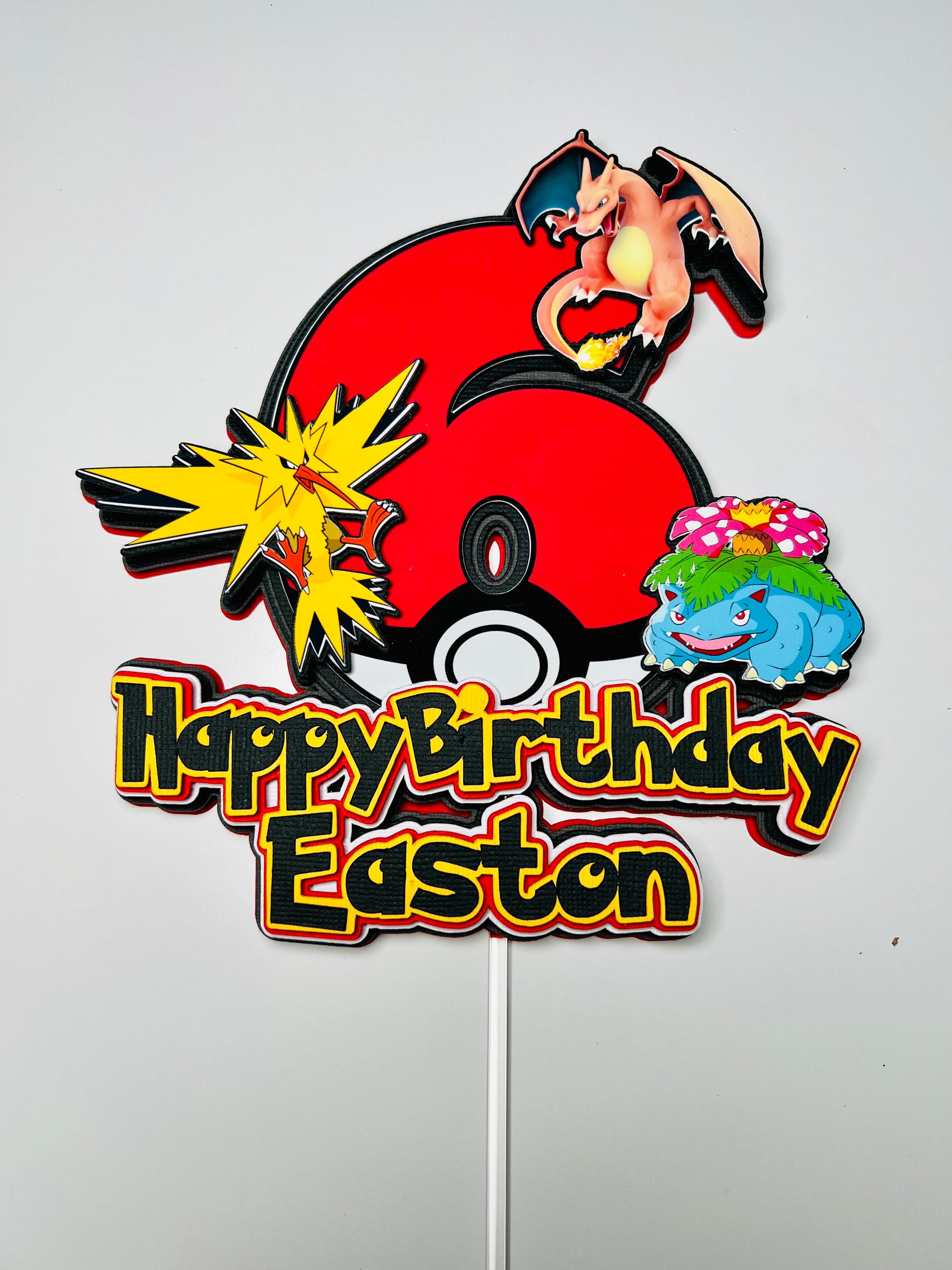 pokemon sun and moon starter Edible Cake Toppers – Cakecery