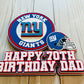 New York Giants Cake Topper