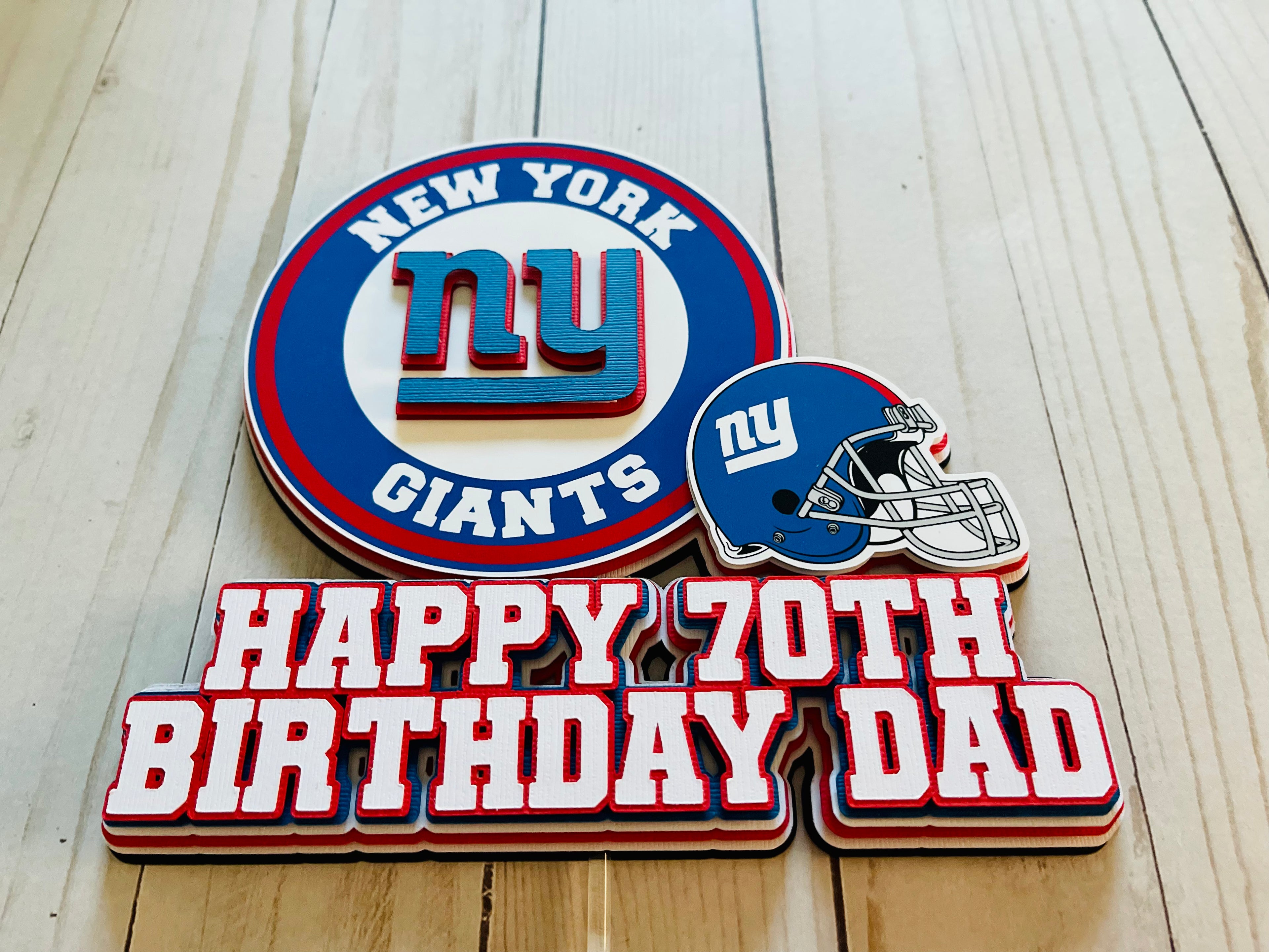New York Giants Cake Topper