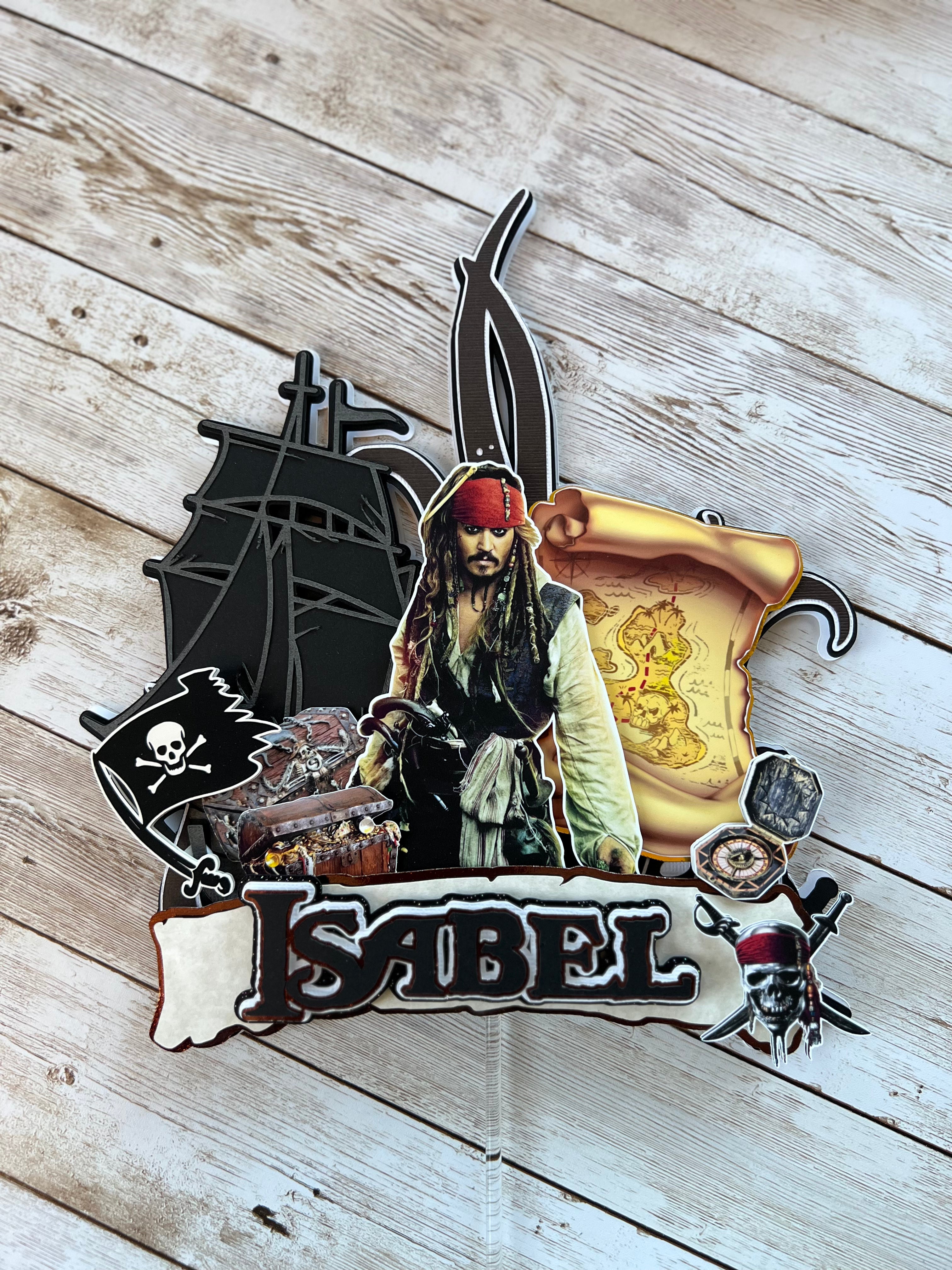 Jack Sparrow cake topper