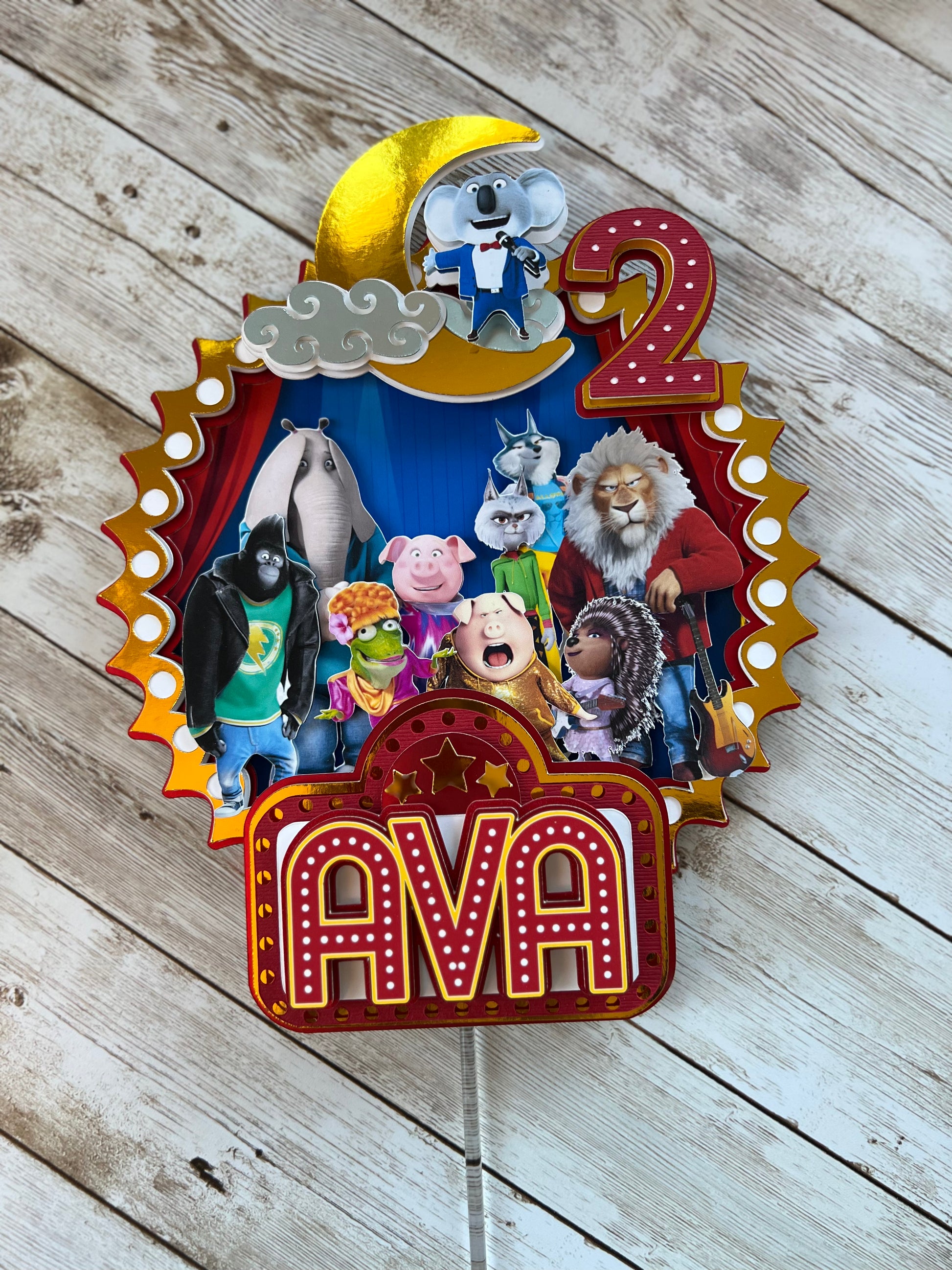 Sing The Movie Cake Topper