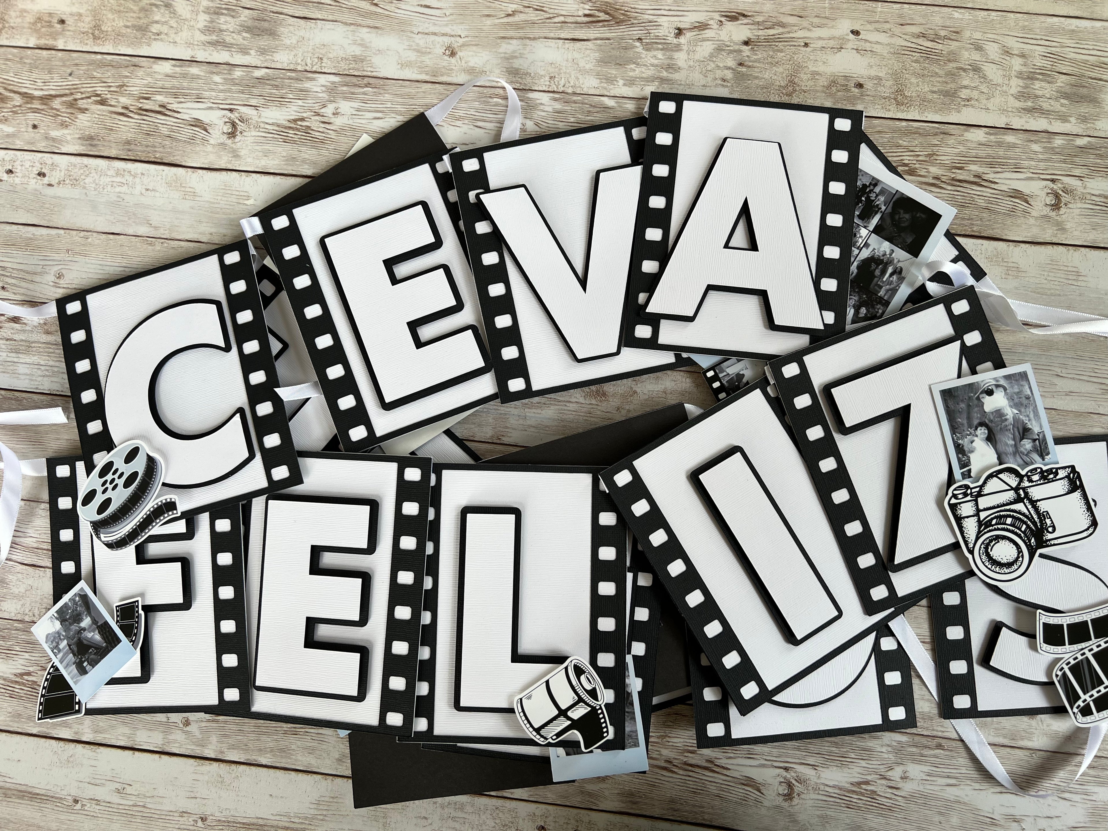 negative black and white banner