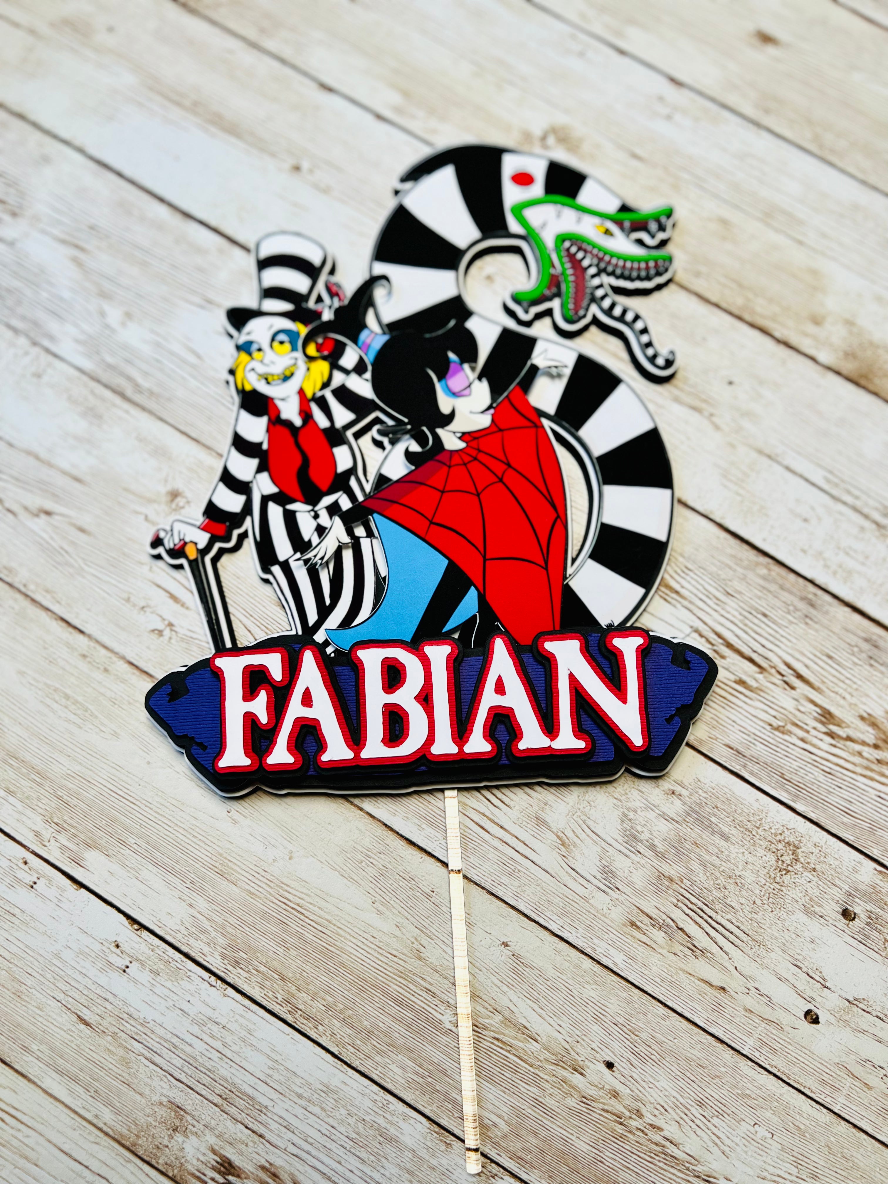 Beetlejuice Cake topper