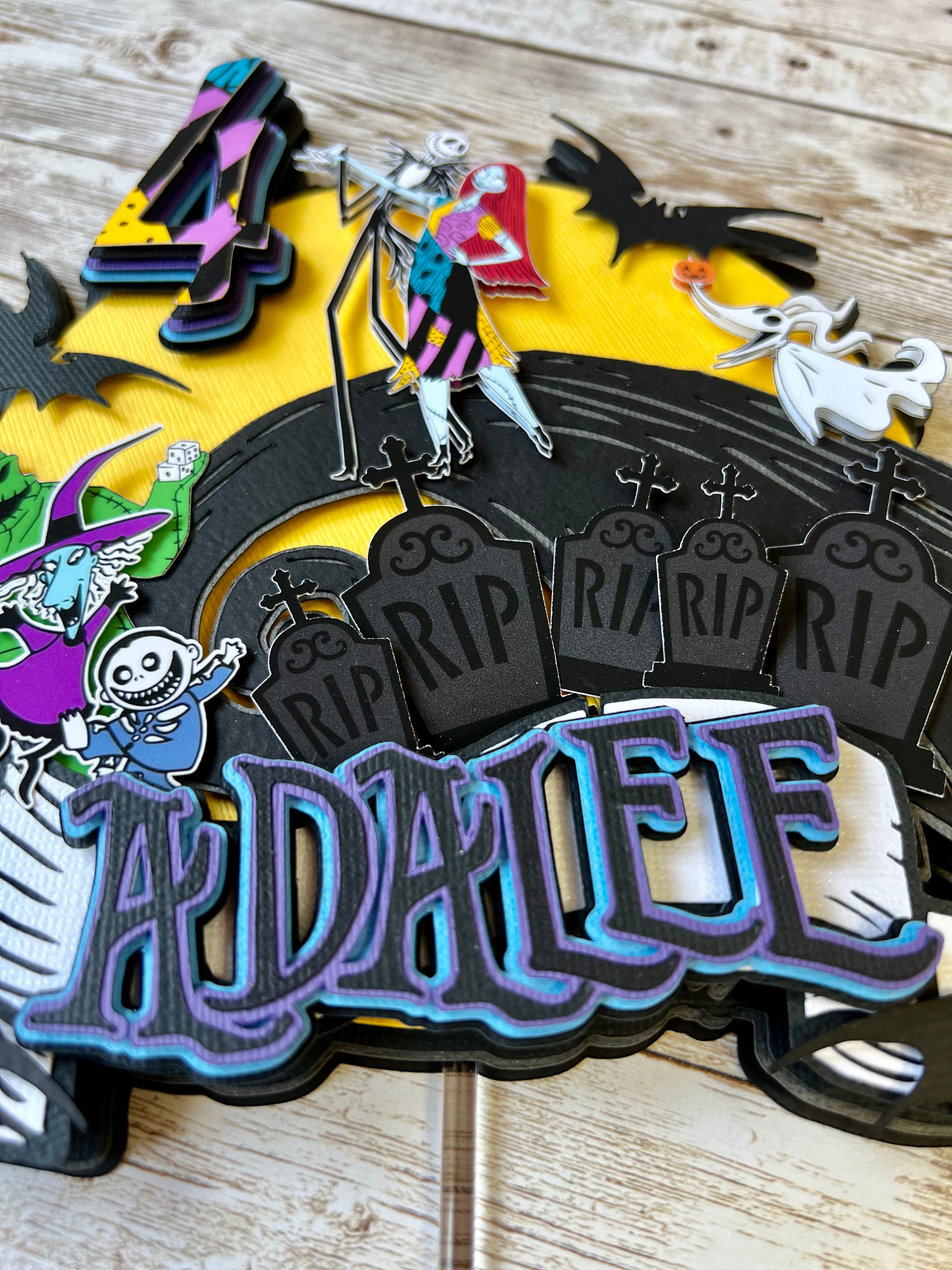 Jack and Sally Cake Topper