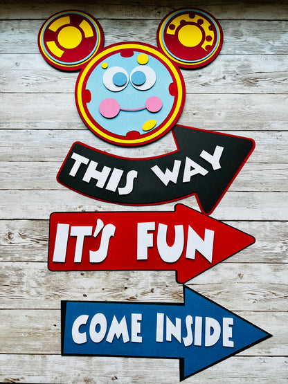 Mickey Mouse Clubhouse Party Signs