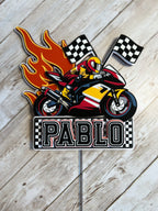 Motocross cake topper