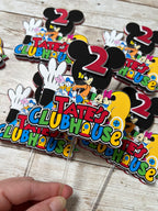 Personalized Mickey Mouse Clubhouse Cupcake Toppers 
