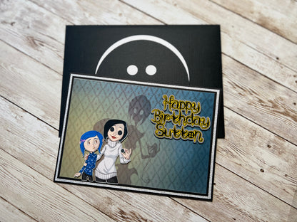 Coraline handmade card