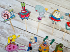 Spongebob Cupcake Toppers