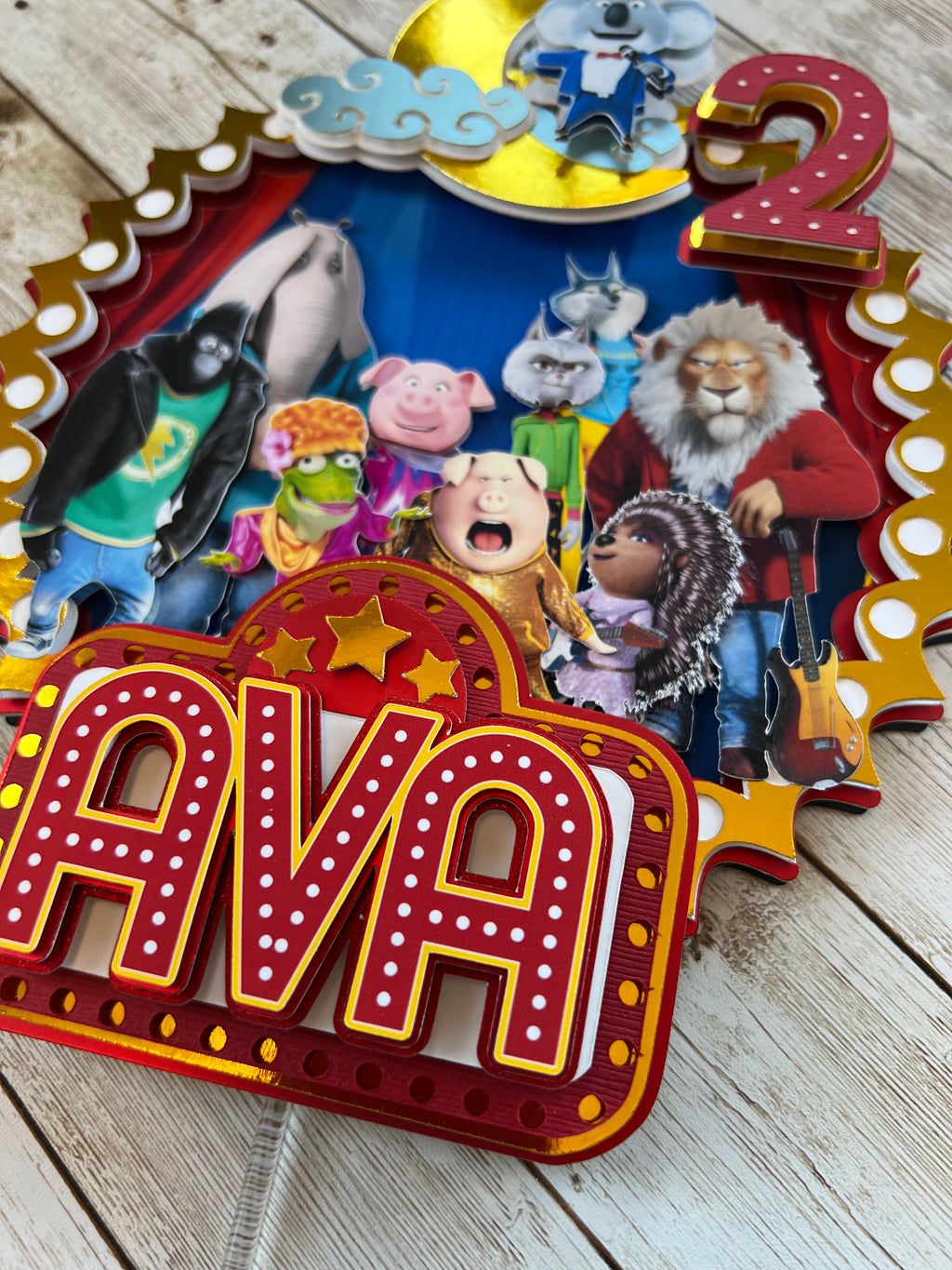 Sing the Movie Cake Topper