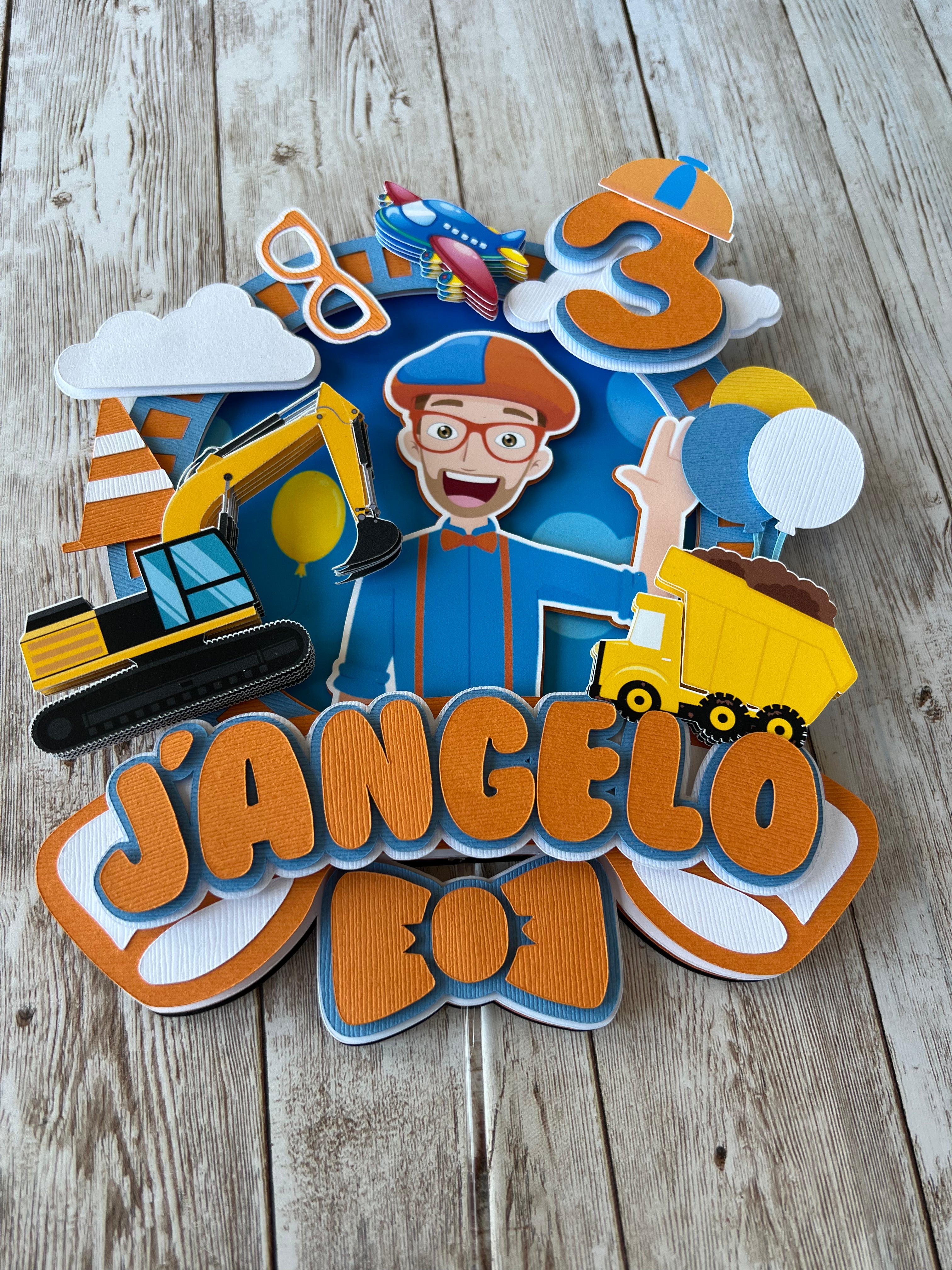 blippi cake topper