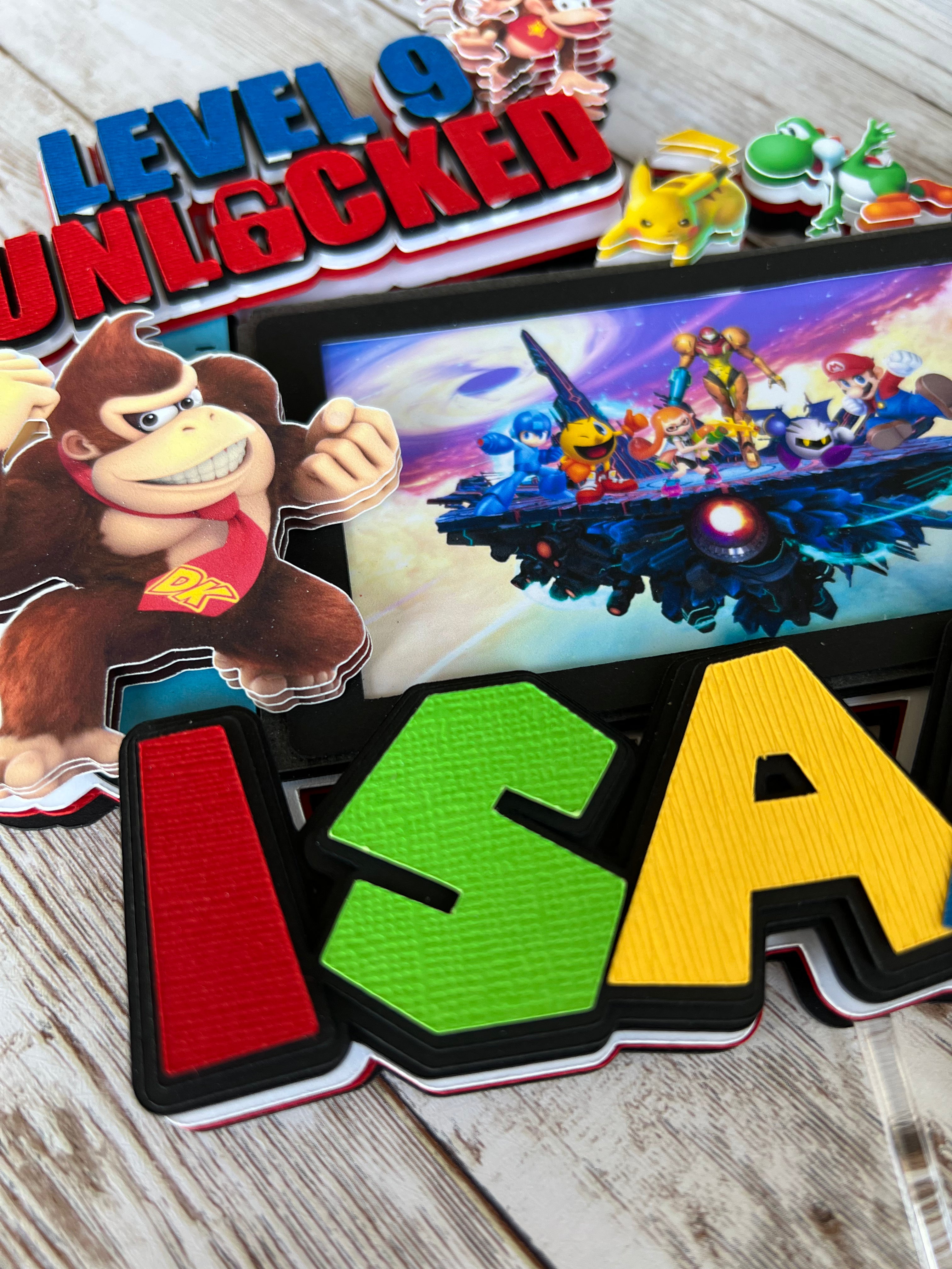 nintendo switch cake topper