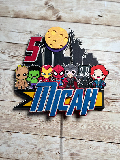 avengers cake topper