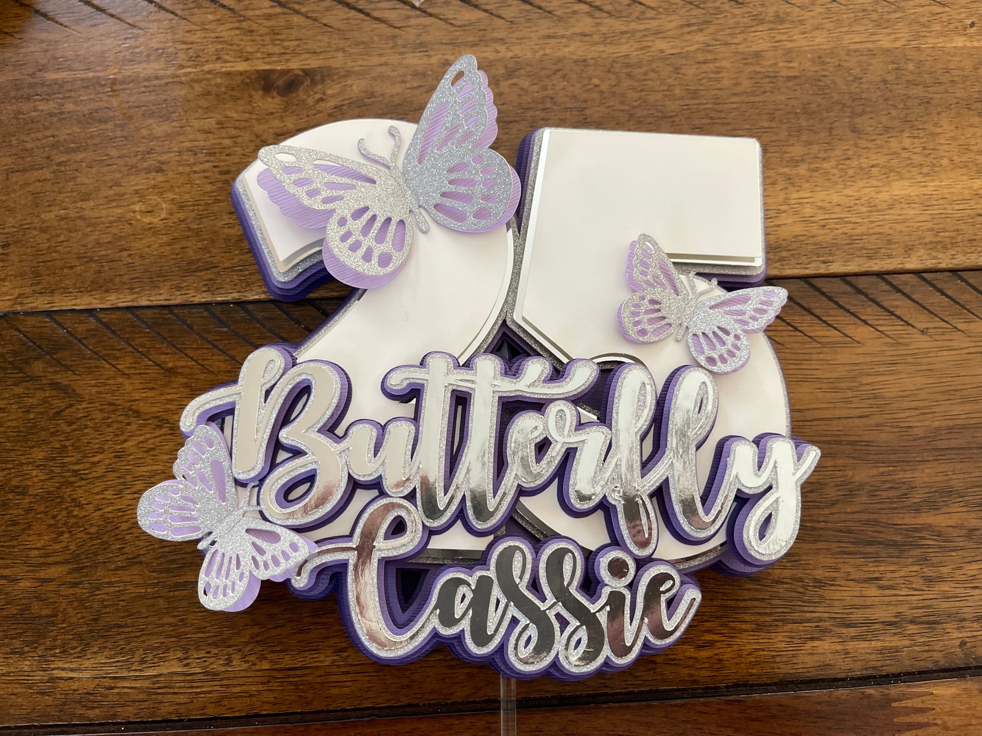 butterfly cake topper