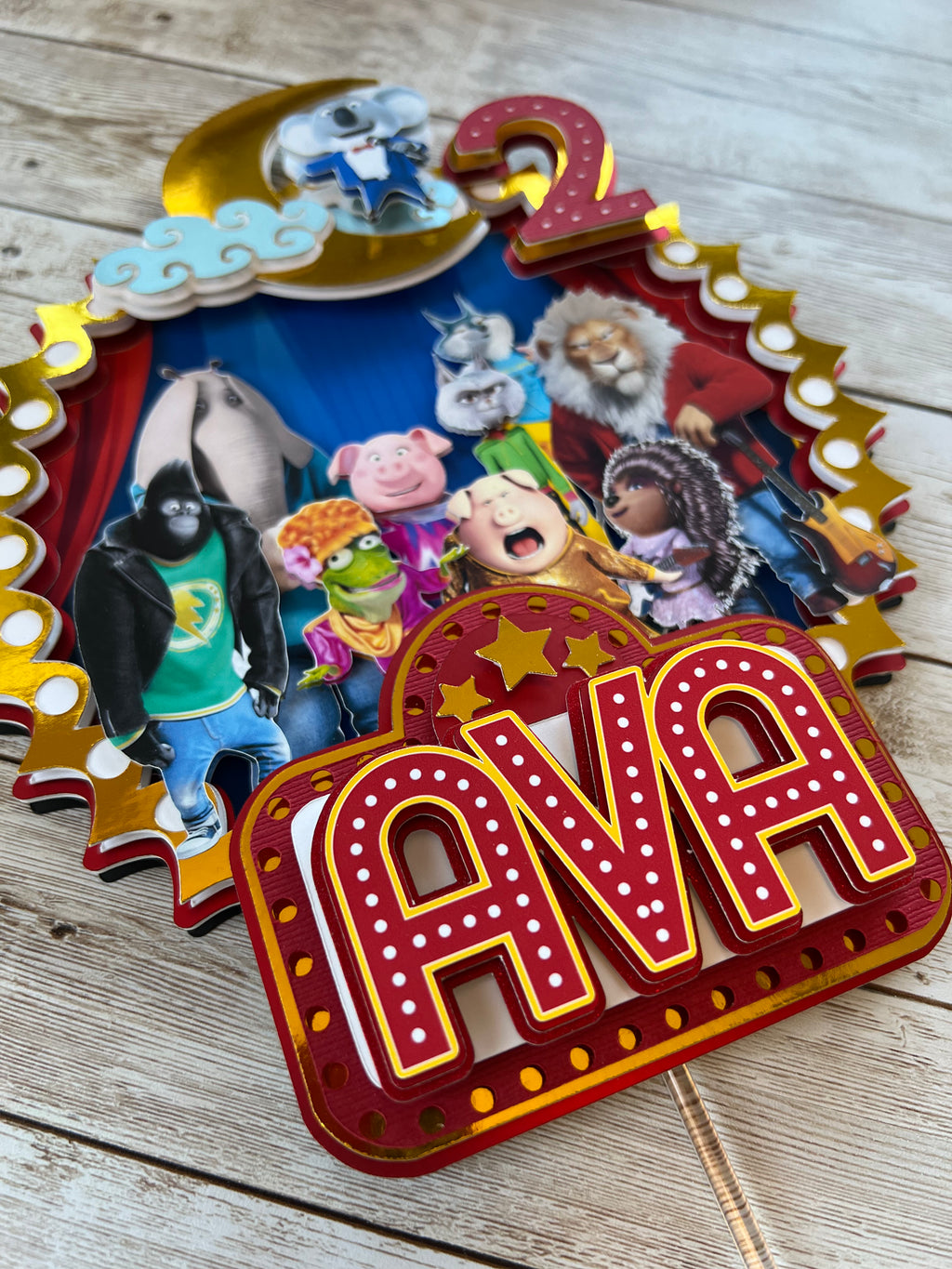 Sing the Movie Cake Topper