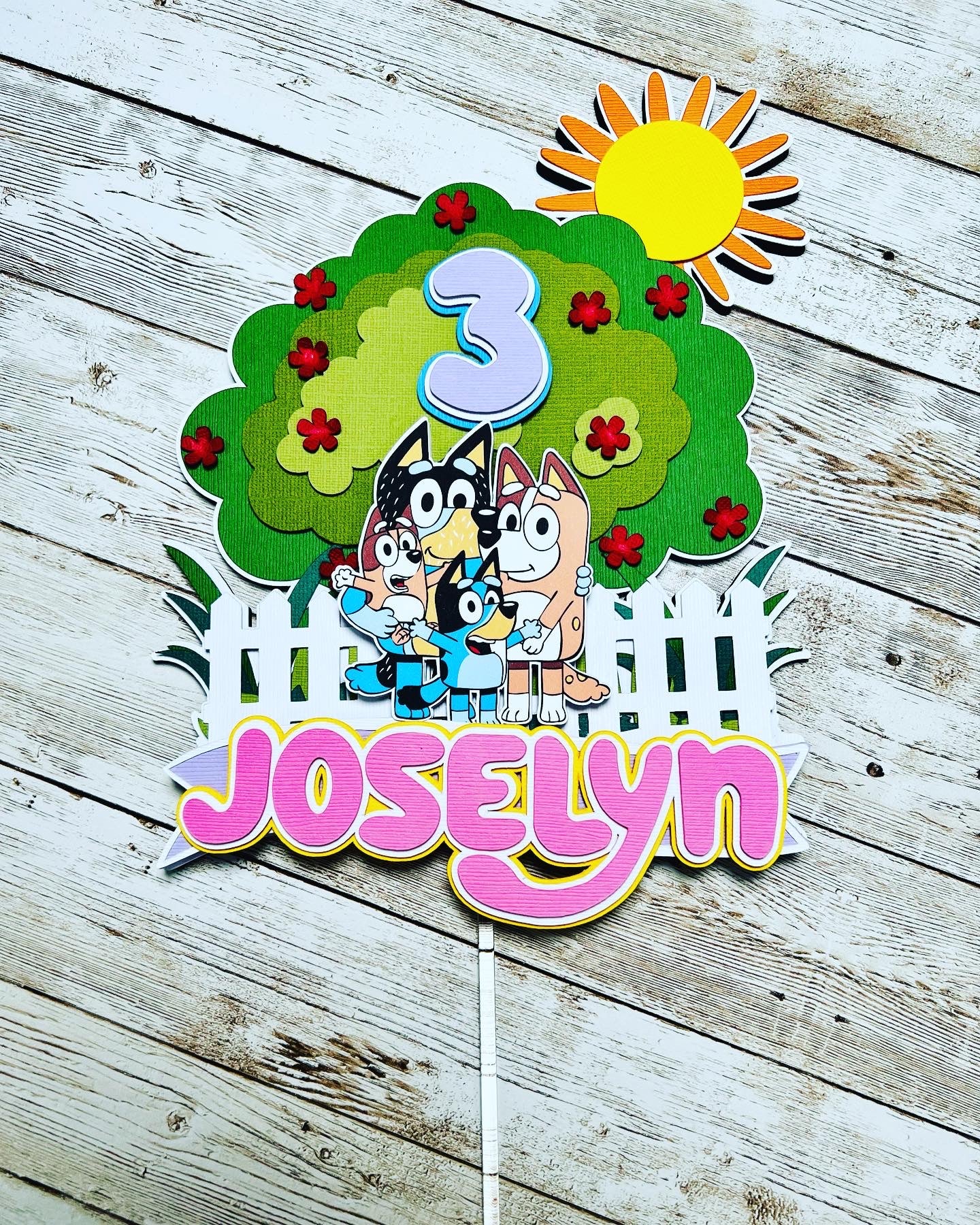 Bluey Cake Topper