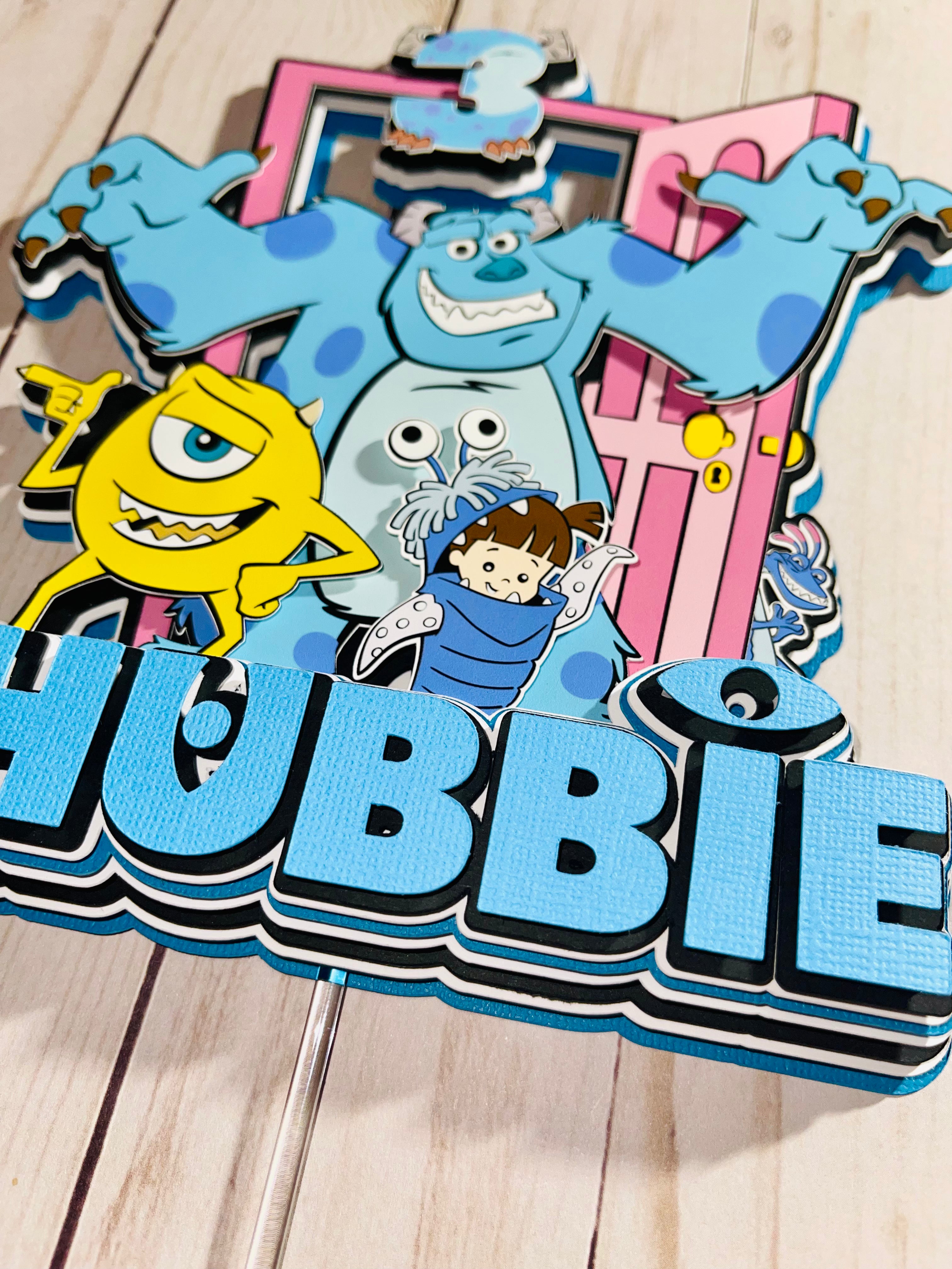 monsters incorporate cake topper