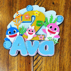 baby shark cake topper