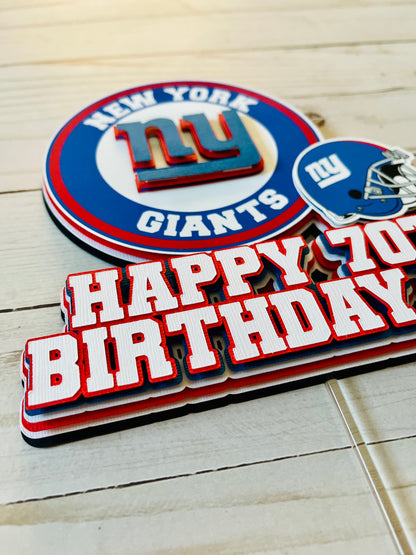 New York Giants Cake Topper