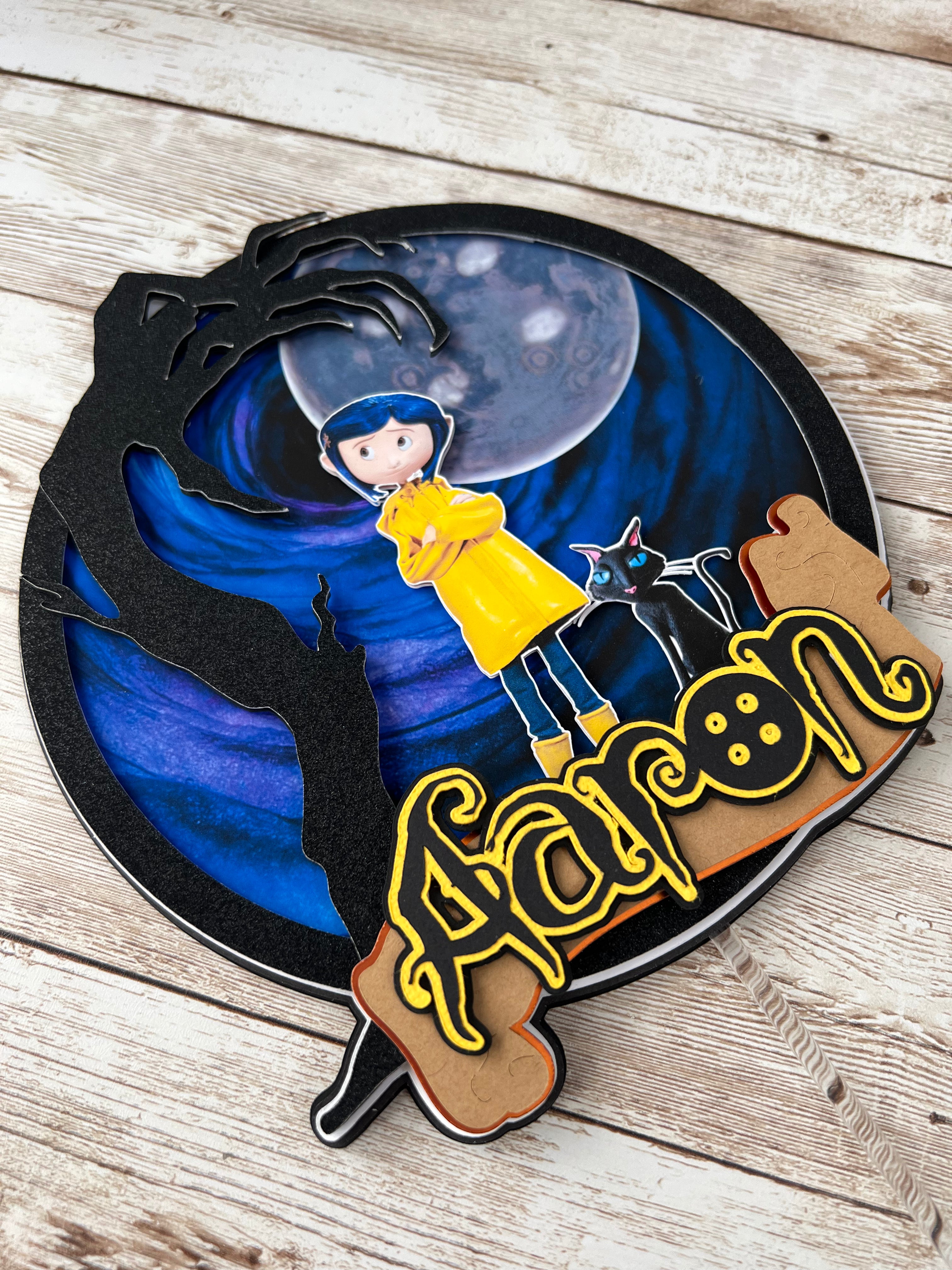 coraline cake topper 