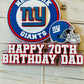 New York Giants Cake Topper