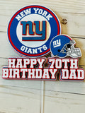 New York Giants Cake Topper