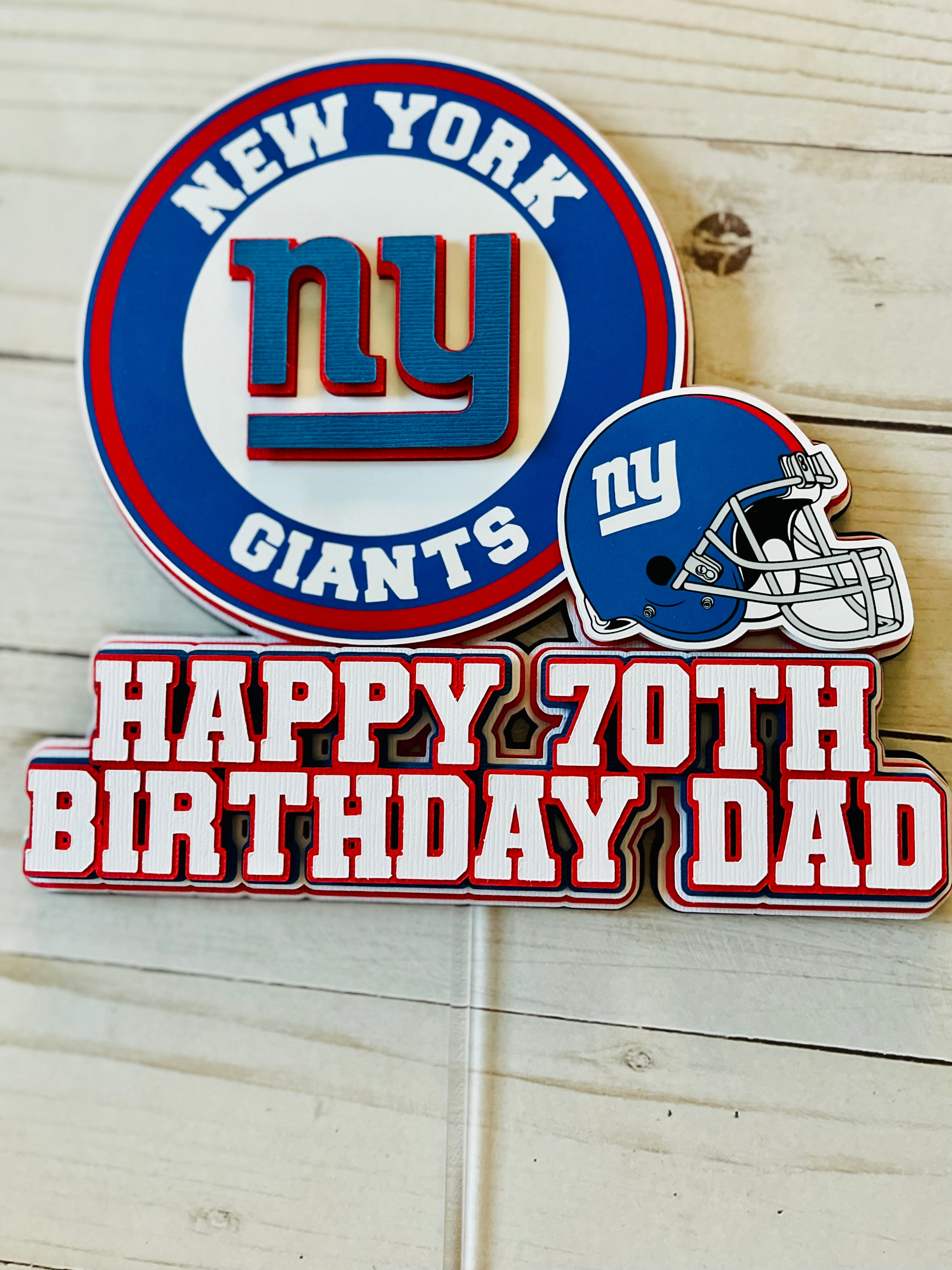 New York Giants Cake Topper