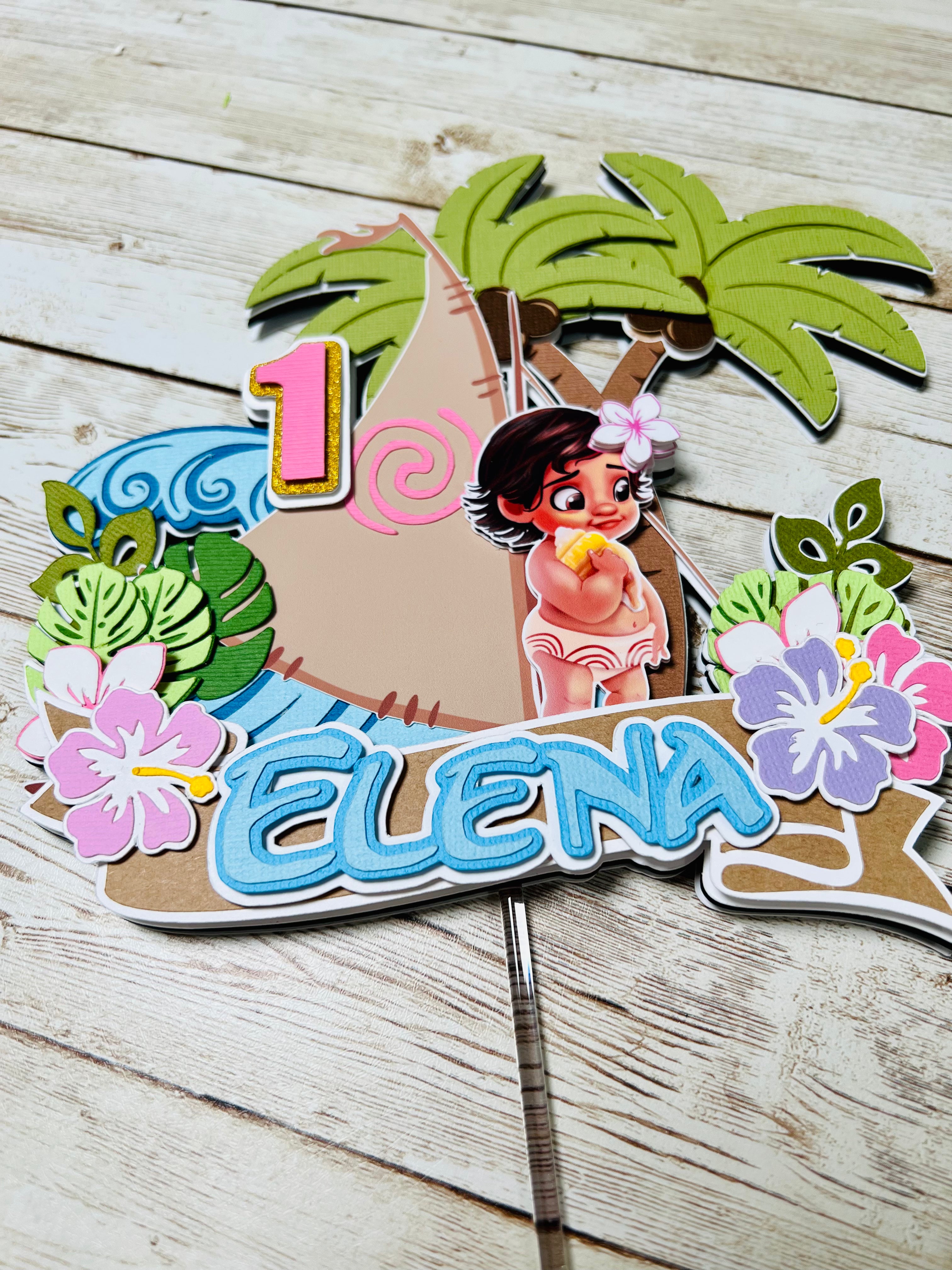 moana cake topper