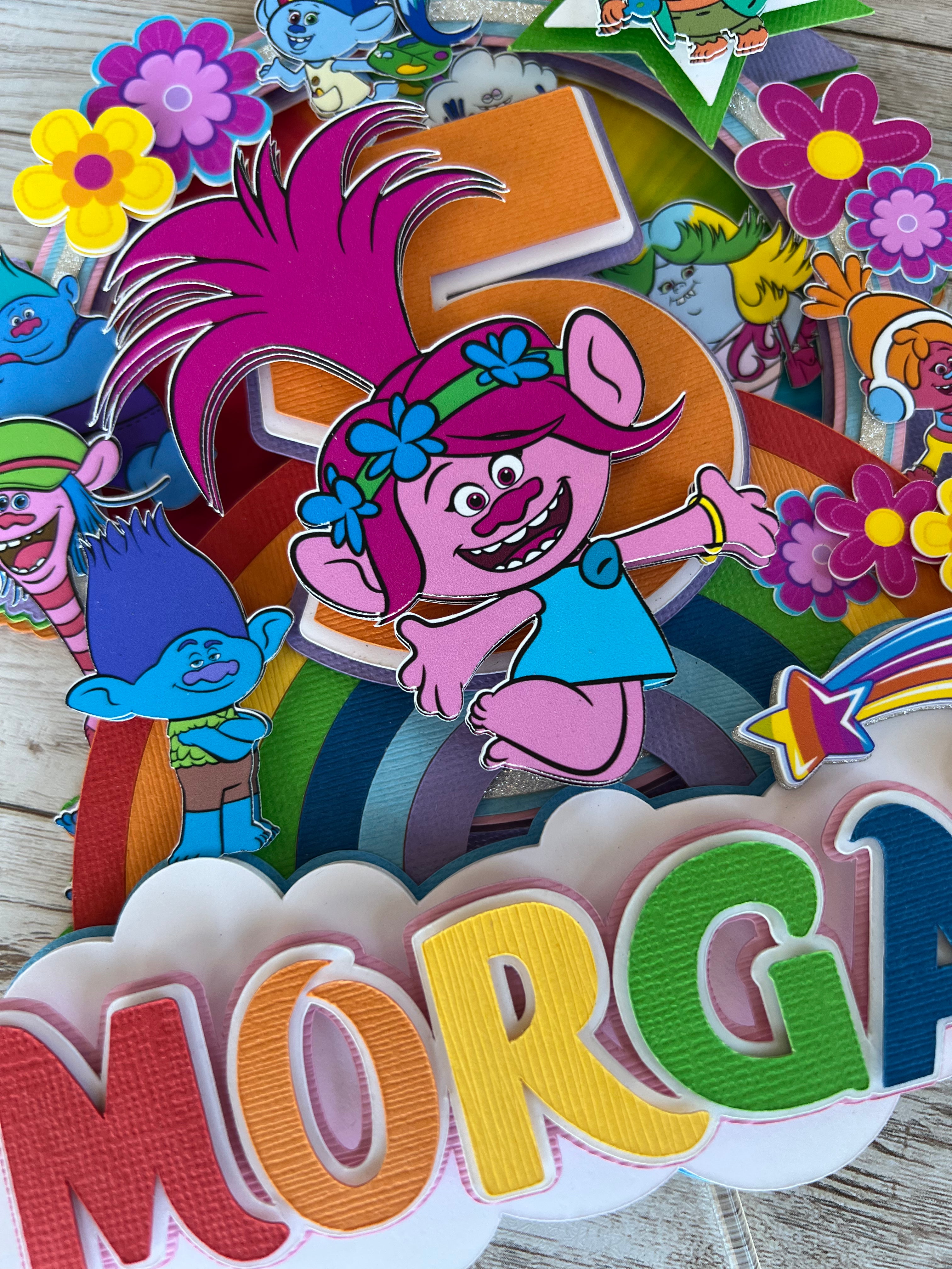 Trolls Deluxe Cake Topper