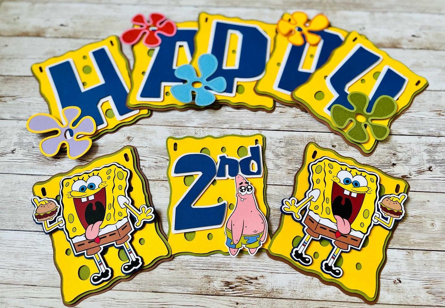 Spongebob birthday banner