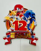 Sonic cake topper