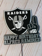 raiders cake topper