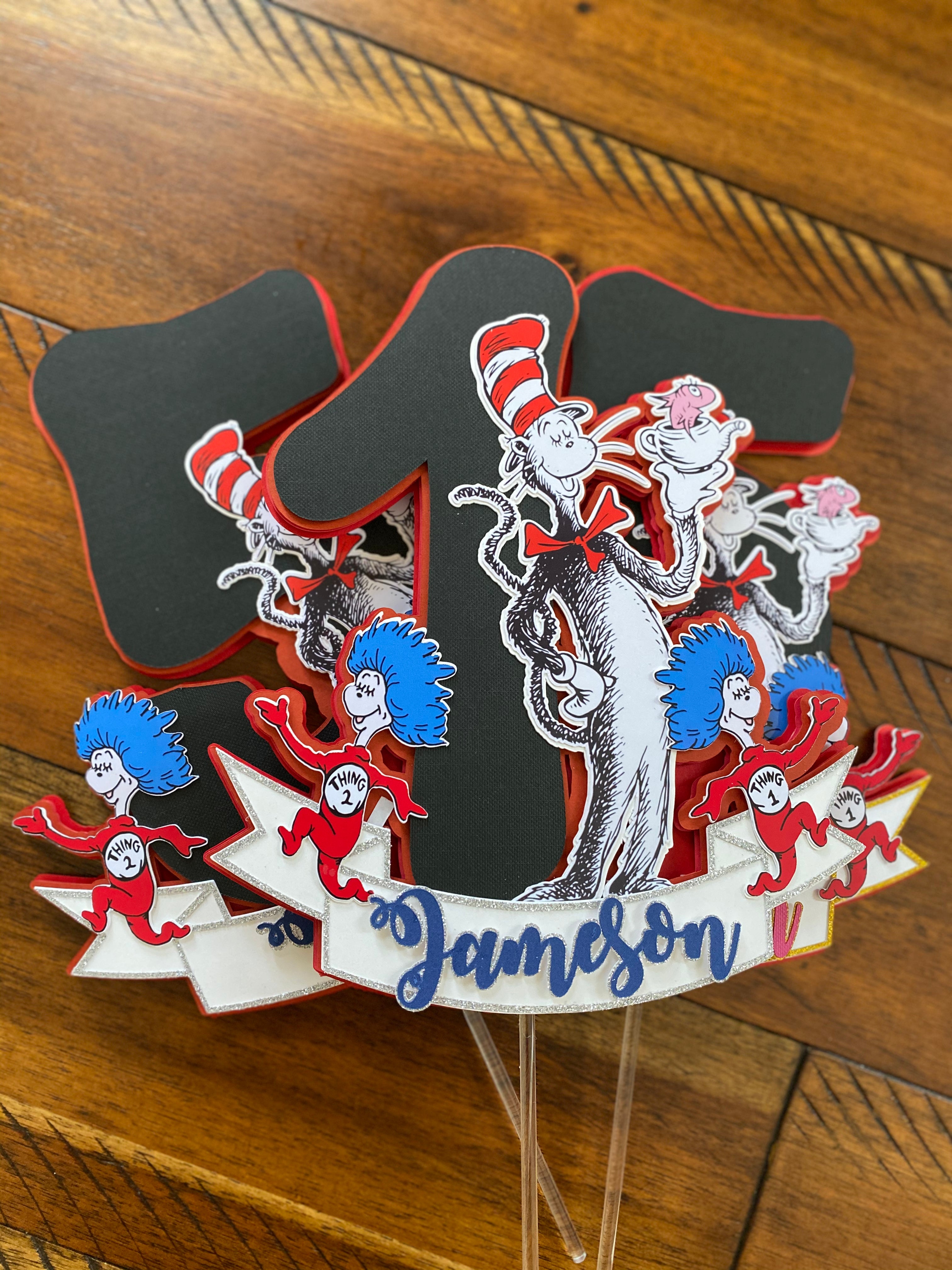 cat in the hat party decor