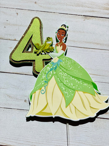 princess and the frog cake topper