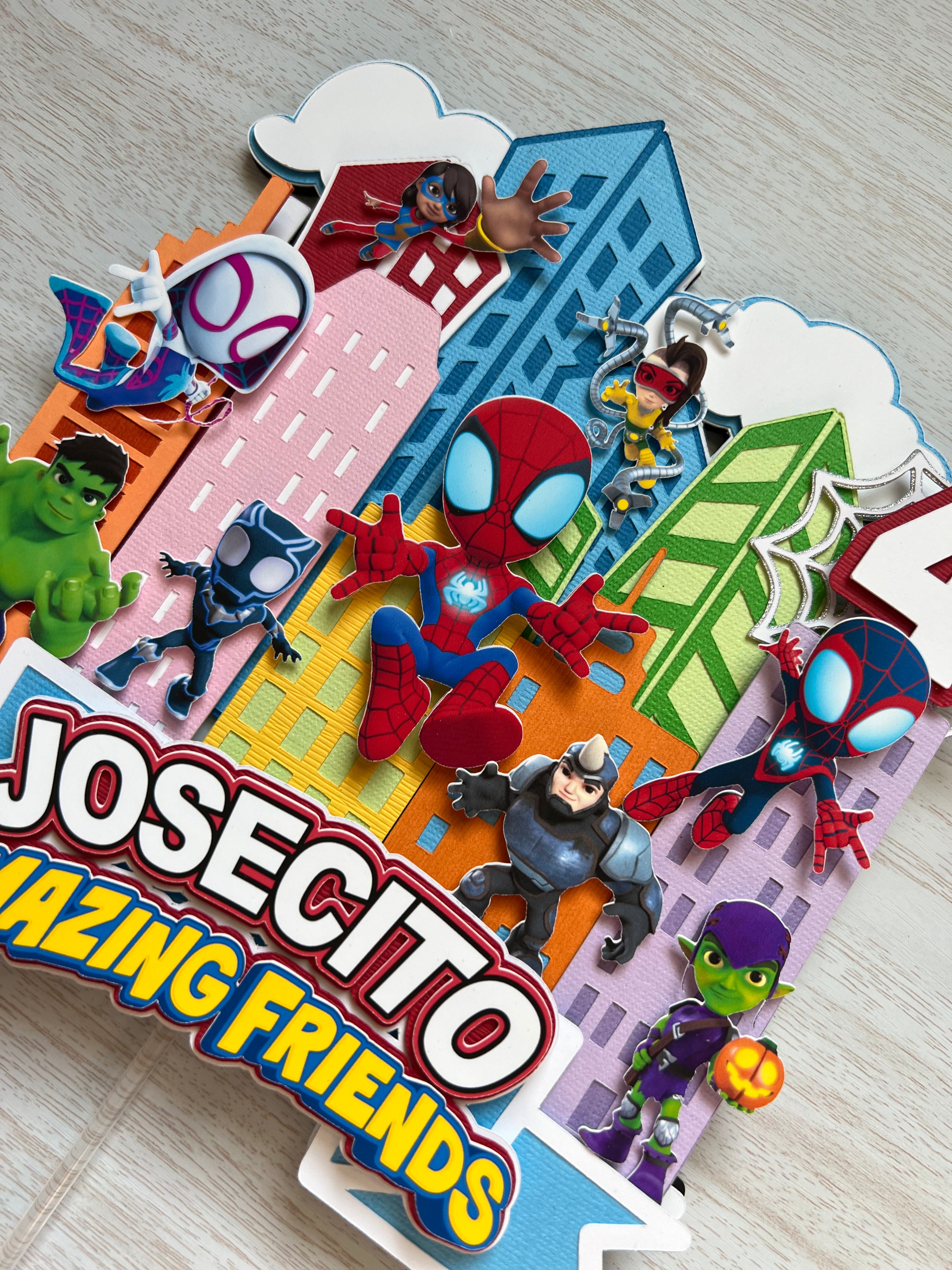 Spider-Man cake topper