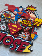 superman cake topper