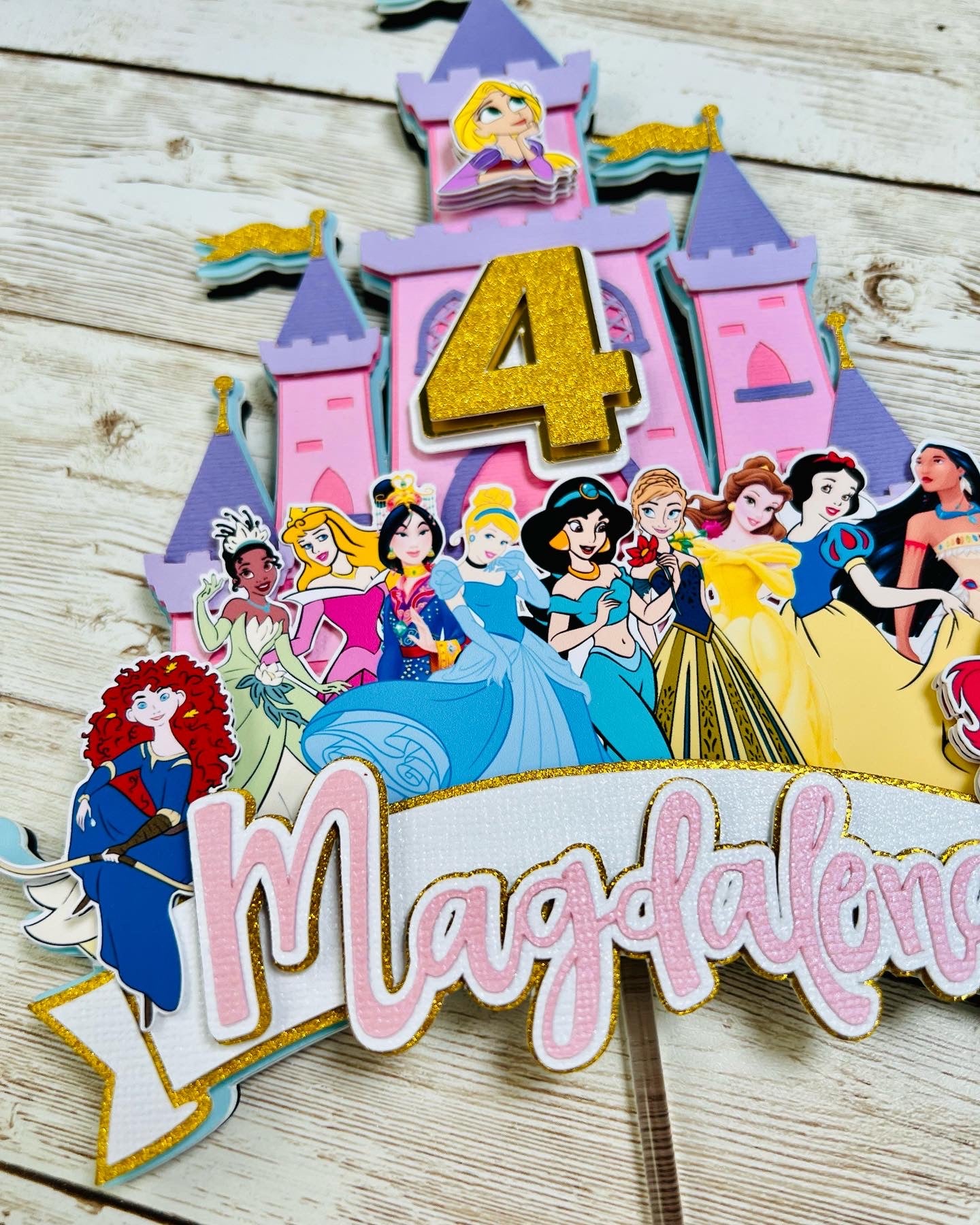 Amazon.com: Top Cake 8 X 3.8 Inch Cake Toppers, 100 Cinderella Carriage Cake  Topper Inserts - Durable, With Glitter Detail, Gold Paper Cake Decoration,  Birthday, Baby Shower, Supplies - Restaurantware : Home & Kitchen