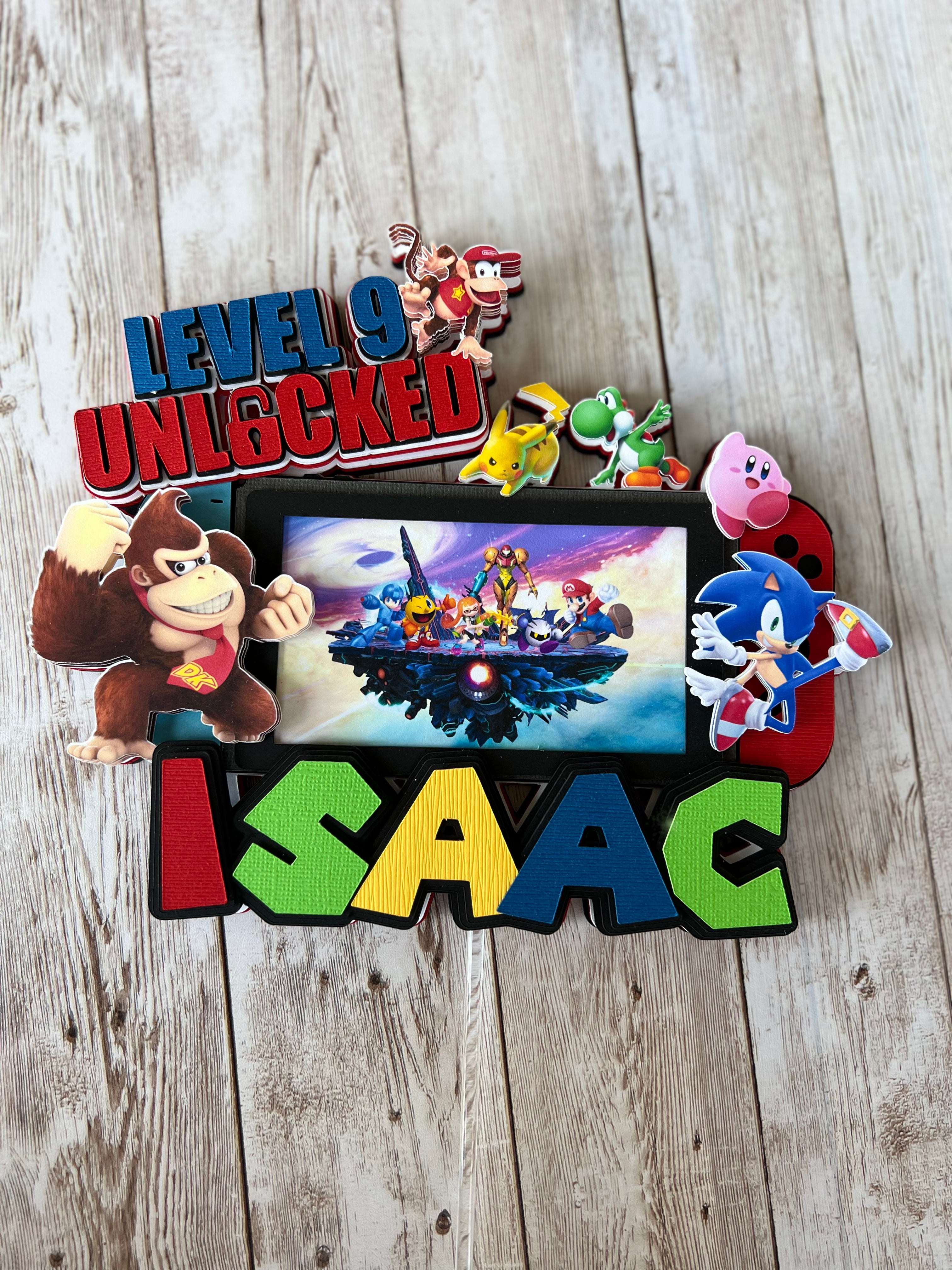 super smash cake topper