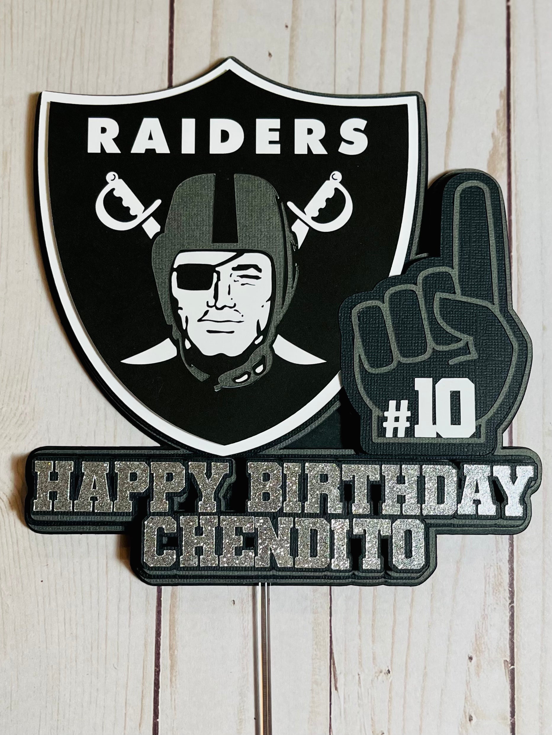 lv raiders cupcake toppers