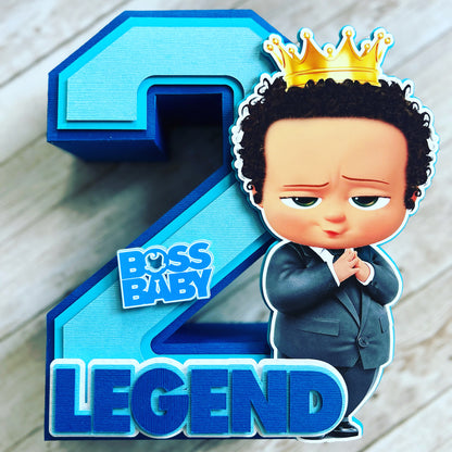 Boss Baby 3D Number