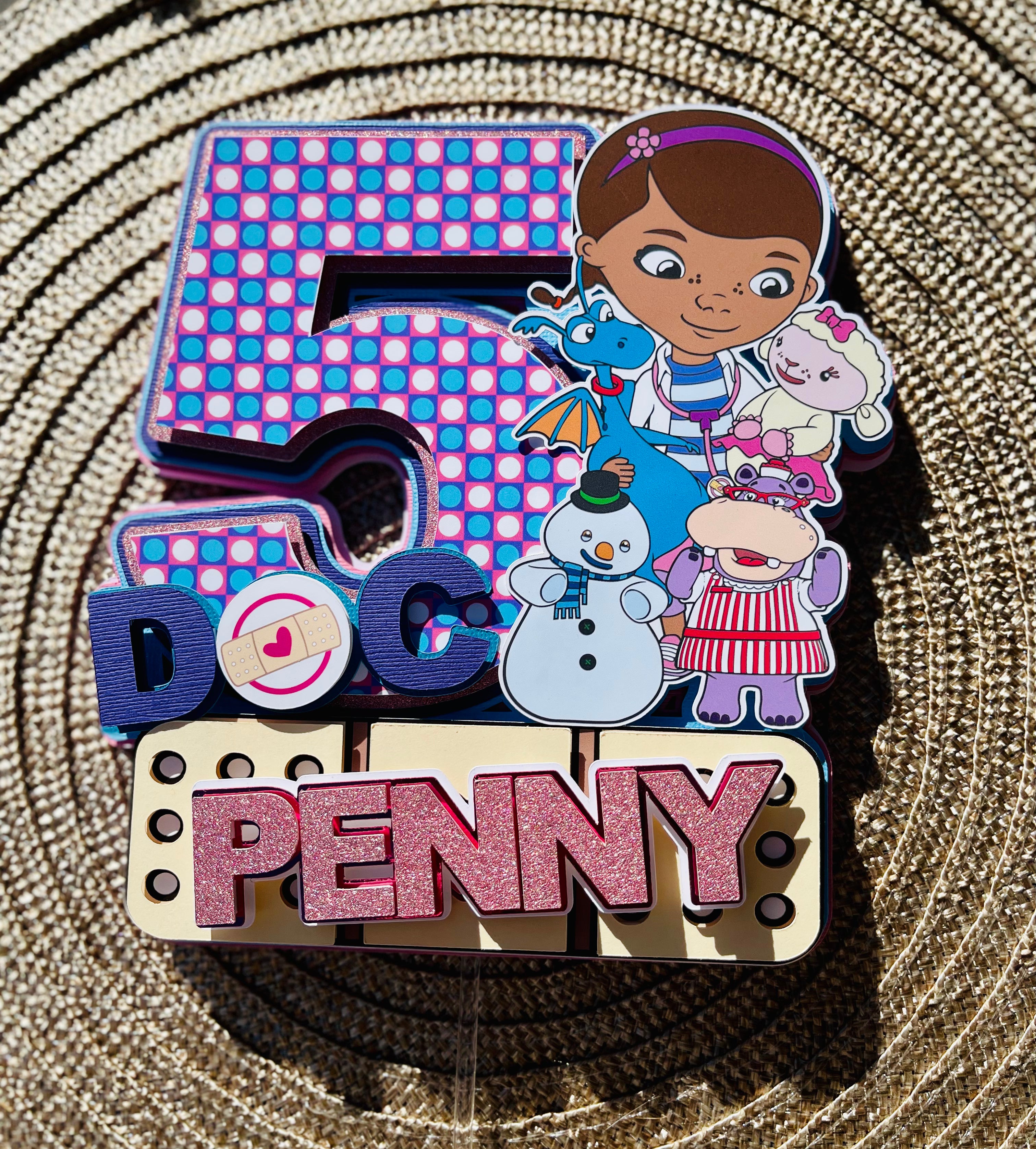 Doc Mcstuffins birthday cake topper