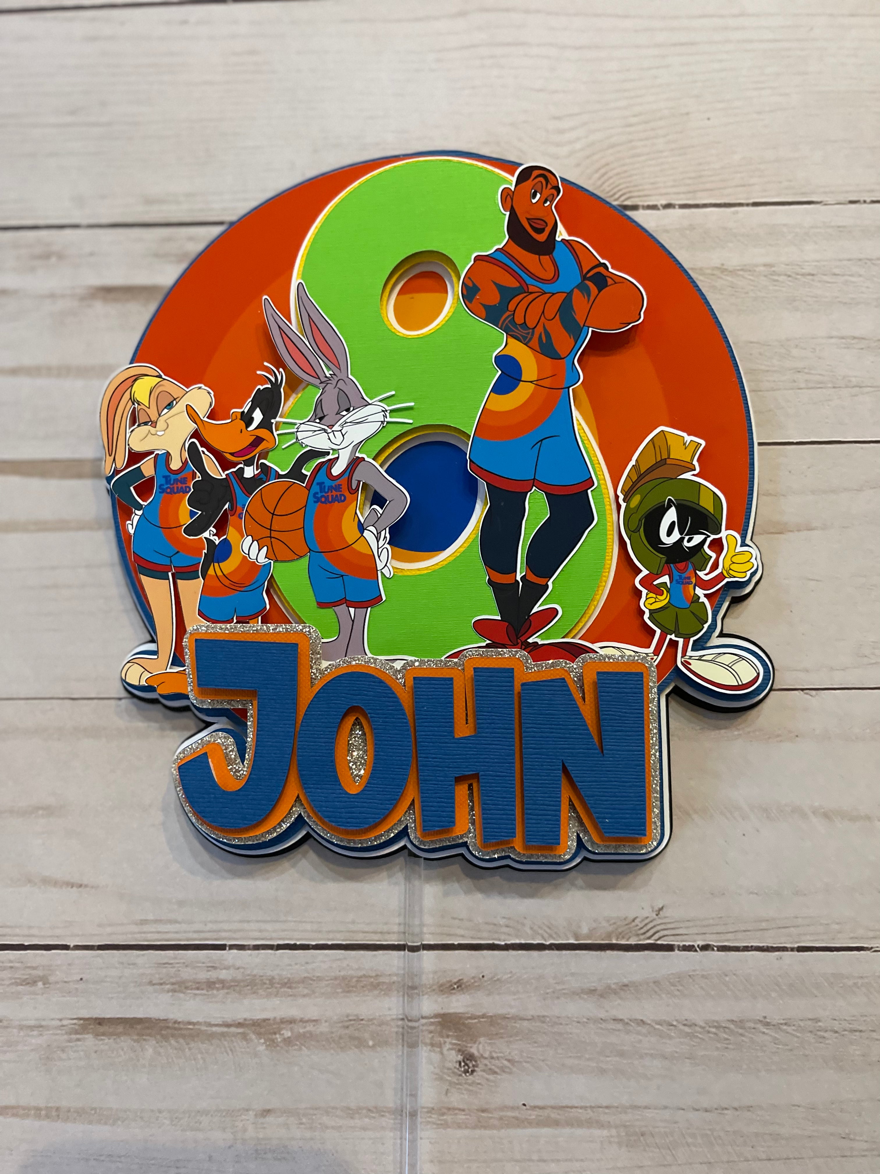 Space Jam Cake Topper