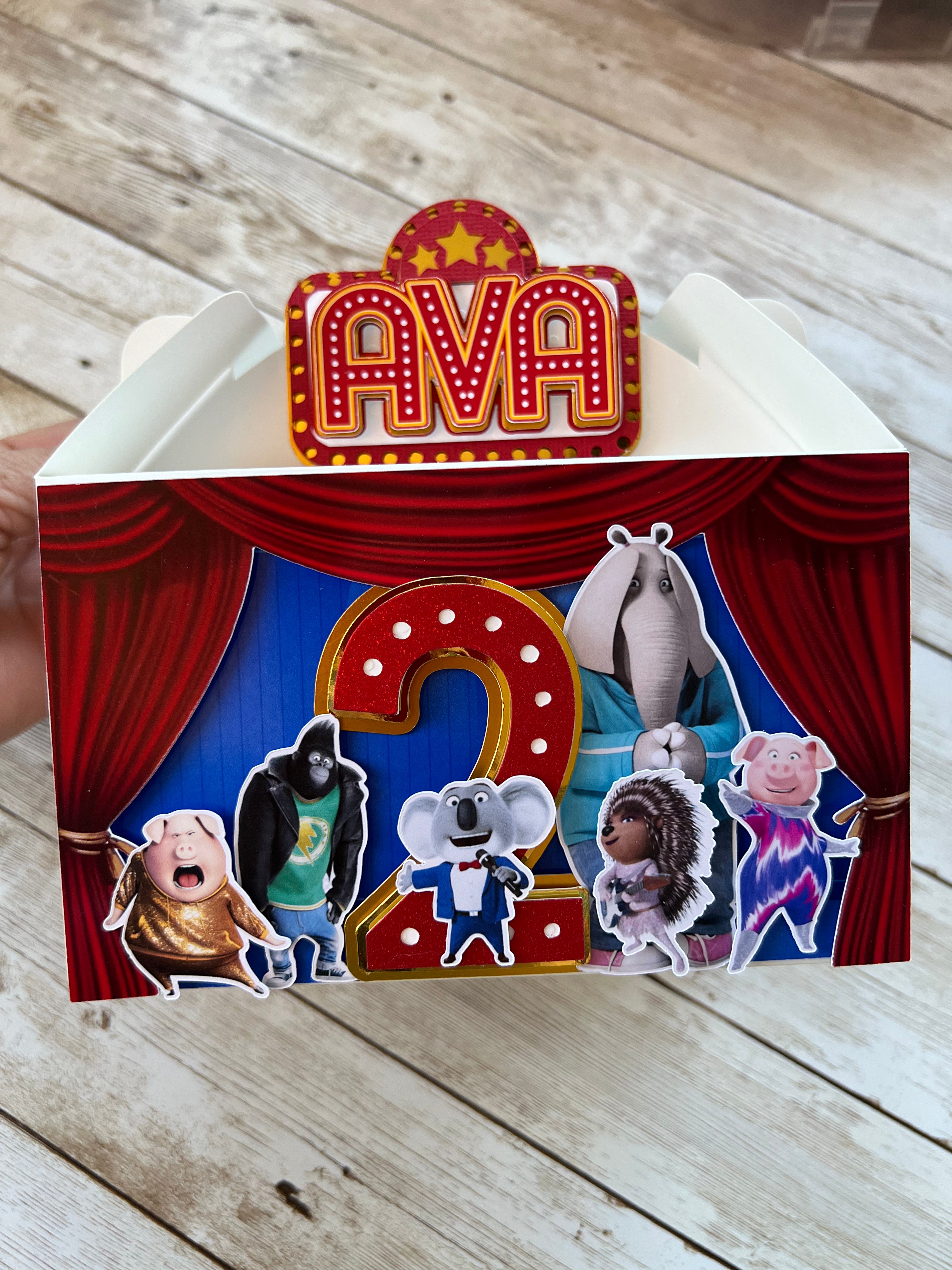 Personalized sing favor boxes