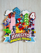 Spiderman cake topper