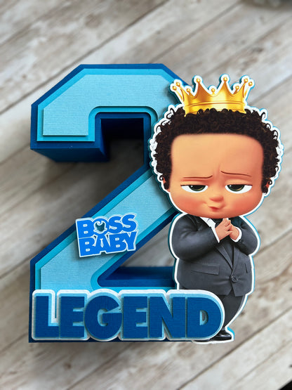 Boss Baby 3D Number