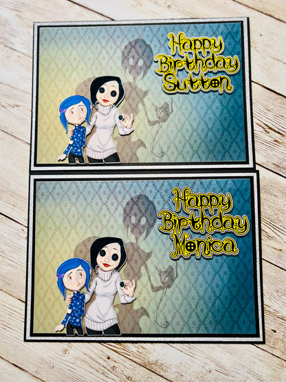 Coraline Jones Birthday Card