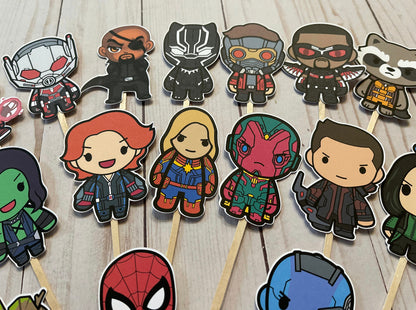 Avengers Cupcake Toppers