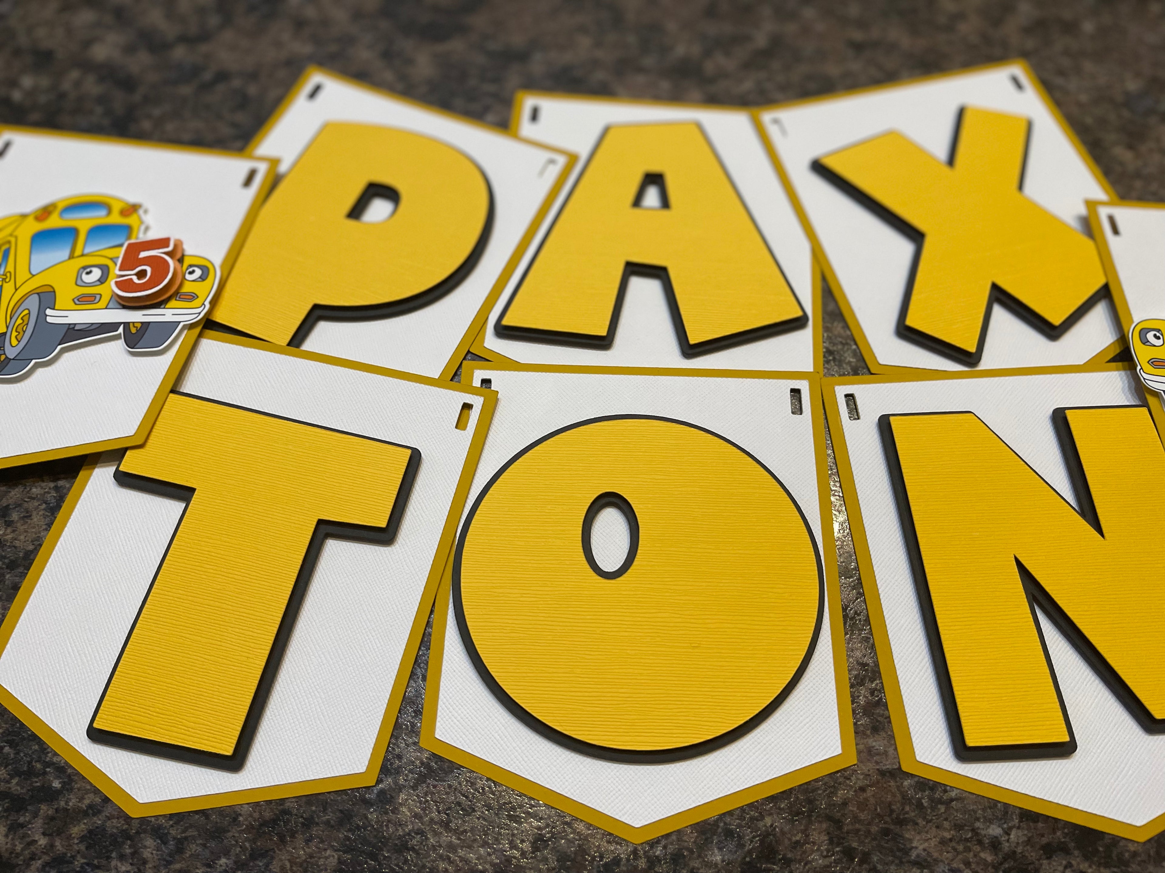 magic school birthday banner name 