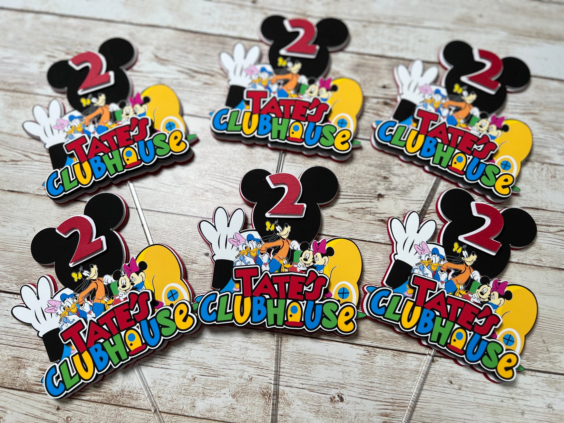 Mickey Mouse Clubhouse Cupcake Toppers