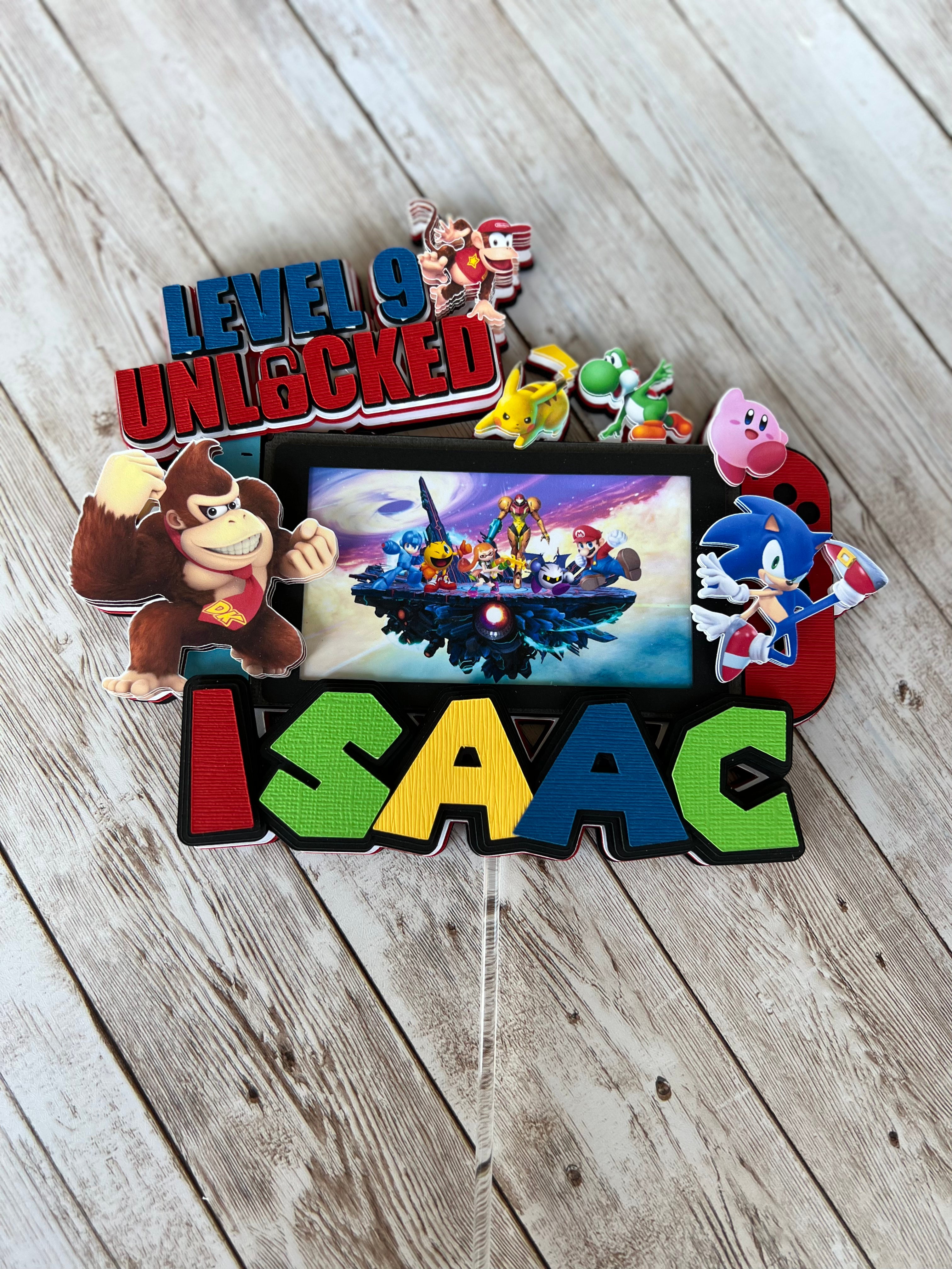 super mario cake topper